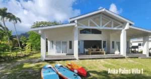 Titikaveka beachfront accommodation Arika Palms