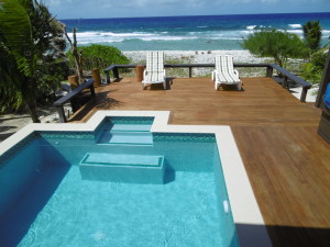 Pacific Breeze view over pool to lagoon