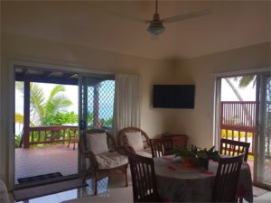 Dining looking out to deck