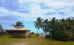 Exterior view of Iro's Looking out to the lagoon