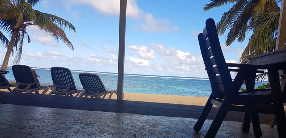 Deckchair on beach