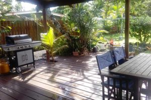 Maunga Retreat covered BBQ area