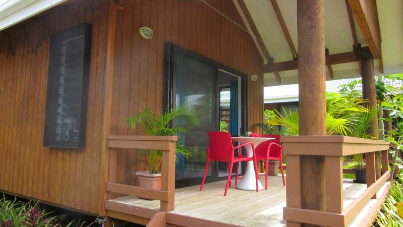 Lya's Bungalow balcony