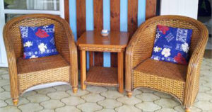 two chairs on the verandah