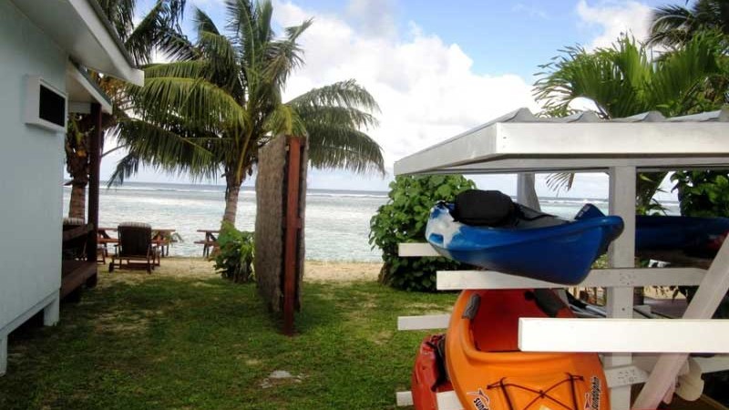 Titikaveka Beach Studio kayaks