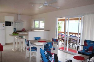 Vaiakura Beachview unit open plan