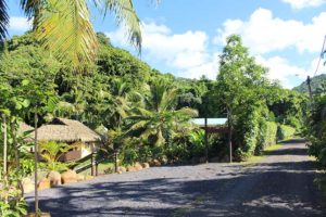 JJ's Retreat from carpark - Rarotonga