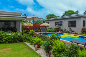 Cook Island Holiday Villas Pool and Garden