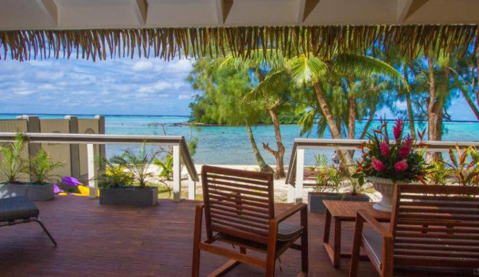 Muri Lagoon accommodation deck-view