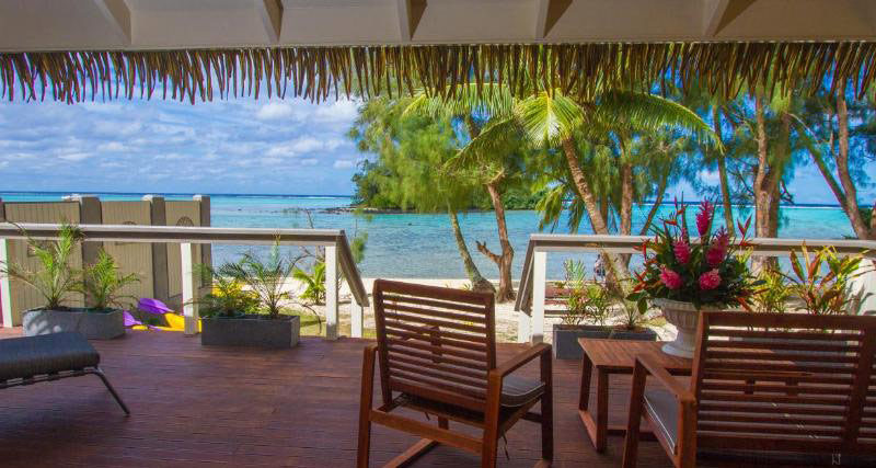 Muri Lagoon accommodation deck-view