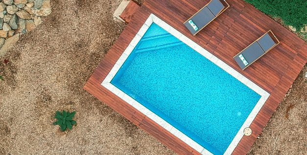 rainbow villas rarotonga pool area